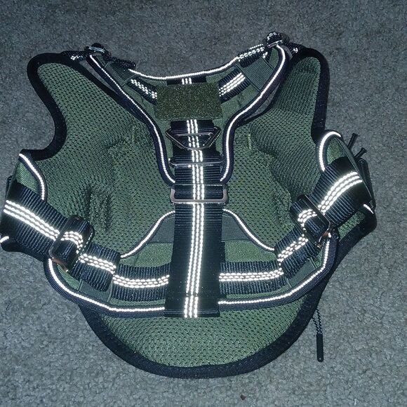 No Pull Dog Harness  Heavy Duty Dog Harness with Handle and Poop Bag Holder Sz M - Picture 9 of 13
